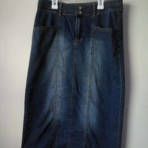 Blue jean skirt